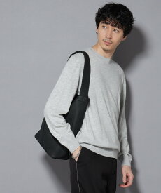 【SALE／50%OFF】NANO universe カシミヤミックスクルーネックニット ナノユニバース トップス ニット ブルー グレー レッド ネイビー【送料無料】