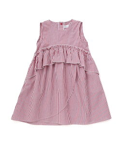 BeBe Petits Pois Vert �y�X�܌���z�X�g���C�v�A�V�����g���[�����s�[�X(95~160cm) �x�x �I�����C�� �X�g�A �����s�[�X�E�h���X �����s�[�X �u���[ ���b�h�y���������z