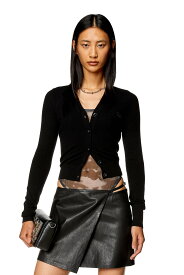 【SALE／58%OFF】DIESEL レディース ニット カーディガン M-ARTE ディーゼル トップス カーディガン ブラック【送料無料】
