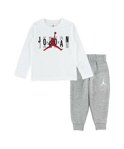 Jordan トドラー(90-100cm) セット商品 JORDAN(ジョーダン) JDB HIGH BRAND SCRAMBLE LS TEE ルーキーキッズ トップス その他のトップス グレー【送料無料】