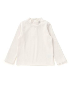 BeBe 起毛テレコハイネック長袖Tシャツ(90~150cm) ベベ オンライン ストア トップス カットソー・Tシャツ ブルー ホワイト グレー【送料無料】