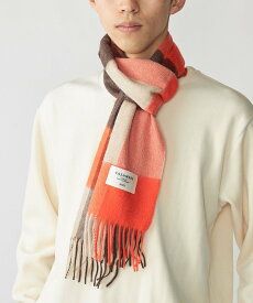【SALE／40%OFF】SHIPS MEN SHIPS: カシミヤ シングル 3ブロック マフラー シップス ファッション雑貨 マフラー・ストール・ネックウォーマー ネイビー ブラウン イエロー オレンジ【送料無料】