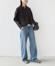 《一部追加予約》<手洗い可能>モール リブ クルーネック カーディガン