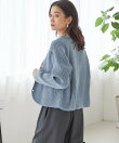 《一部追加予約》<手洗い可能>モール リブ クルーネック カーディガン