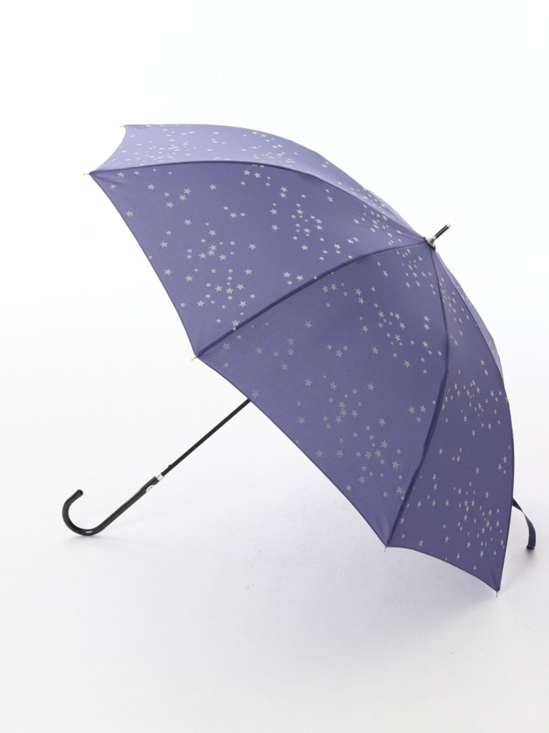スター柄晴雨兼用ジャンプ長傘雨傘