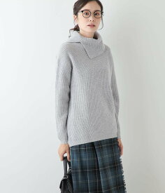 【SALE／55%OFF】NEWYORKER WOMEN ウールカシミヤ オフタートルネックニット ニューヨーカー トップス ニット グレー ベージュ パープル【送料無料】