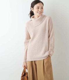 【SALE／55%OFF】NEWYORKER WOMEN ウールカシミヤ オフタートルネックニット ニューヨーカー トップス ニット グレー ベージュ パープル【送料無料】