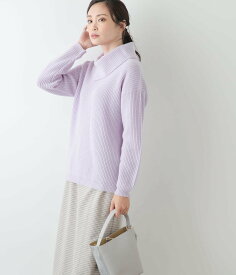 【SALE／55%OFF】NEWYORKER WOMEN ウールカシミヤ オフタートルネックニット ニューヨーカー トップス ニット グレー ベージュ パープル【送料無料】