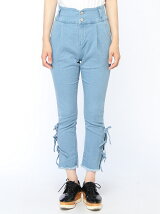 【JUNIOR SWEET】(L)リボンテーパードパンツ