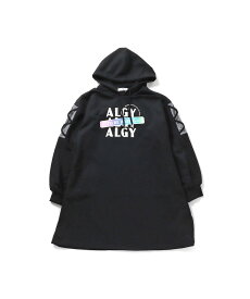 【SALE／50%OFF】ALGY 袖クロスフードワンピ エフオーオンラインストア ワンピース・ドレス ワンピース ブラック グレー ブルー