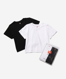 BIOTOP 【HANES for BIOTOP】EX CROPPED T アダムエロペ トップス カットソー・Tシャツ ホワイト【送料無料】