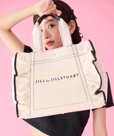 JILL by JILL STUART フリルトート大 ジル バイ ジル スチュアート バッグ その他のバッグ ブラック ホワイト ブラウン【送料無料】
