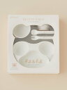 gelato pique 【ONLINE限定】【BABY】ファーストディッシュセット ジェラートピケ 食器・調理器具・キッチン用品 食器・皿 ホワイト【送料無料】