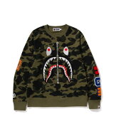 A BATHING APE 1ST CAMO SHARK CREWNECK ア ベイシング エイプ トップス スウェット・トレーナー グリー…