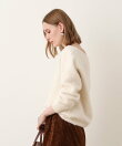 カシミヤブレンドファー加工プルオーバー