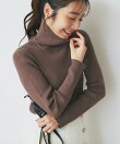【新色登場!・チクチクしない】リブタートルニット