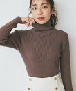 【新色登場!・チクチクしない】リブタートルニット