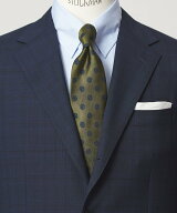 UNITED ARROWS green label relaxing GLR シルク2 8.0cm ドット ネクタイ ユナイテッドアローズ グリーン…