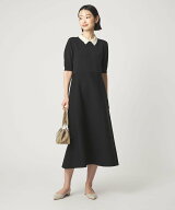 【SALE／50%OFF】UNITED ARROWS green label relaxing ハイショク エリツキ ショートスリーブ ニット ワ…