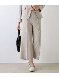 【SALE／55%OFF】NEWYORKER WOMEN 【ウォッシャブル】シャドーストライプ ワイドパンツ ニューヨーカー パンツ スラックス・ドレスパンツ ベージュ【送料無料】