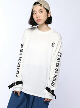 【JUNIOR SWEET】(L)スリーブベルトロゴロングTシャツ