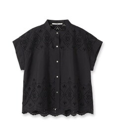 DRESSTERIOR TICCA(ティッカ)レースフレンチシャツ ドレステリア トップス シャツ・ブラウス ブラック グレー【送料無料】