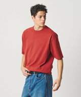 BEAUTY&YOUTH UNITED ARROWS KNITEE クリンプコットン クルーネック ニット Tシャツ ウォッシャブル ビュ…