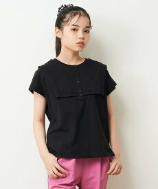 【SALE／49%OFF】a.v.v [100-130]セーラーカラーTシャツ アー・ヴェ・ヴェ トップス カットソー・Tシャツ ブルー ブラック