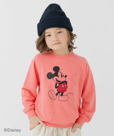 Disney ＜ディズニー＞ピグメント裏毛トレーナー チルツー トップス スウェット・トレーナー ピンク ベージュ イエロー ブラック グリーン