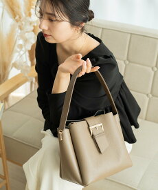 Rename REAIMER フラップベルト カウレザー ハンドバッグ ショルダーバッグ レディース デバイス バッグ ハンドバッグ ブラック グレー【送料無料】