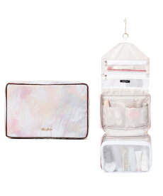 Francfranc モダンパレット ハンギングポーチ L ブラウン*ピンク 撥水加工 旅行 トラベル フランフラン 財布・ポーチ・ケース ポーチ ブラウン