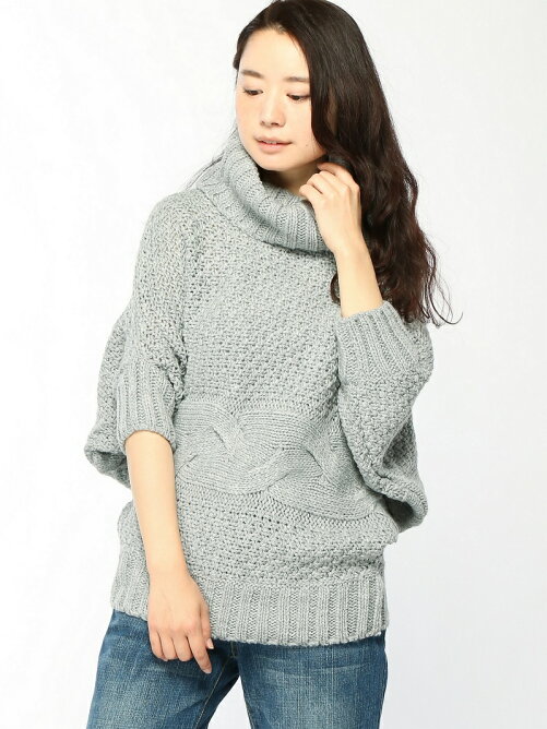 Tete Homme M Wg Woman オフタートルケーブルニット Rakuten