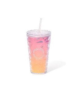 Francfranc オーロラ プラスチックタンブラー M ピンク フランフラン 食器・調理器具・キッチン用品 グラス・マグカップ・タンブラー ピンク