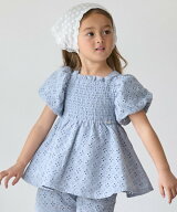 【SALE／60%OFF】petit main 【リンク】レースパフチュニック ナルミヤオンライン ワンピース・ドレス チ…