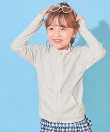 【SALE／5%OFF】devirock UVカット 無地&柄 長袖ジップラッシュガード 子供服 キッズ 男の子 女の子 海 2…