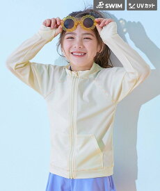 【SALE／5%OFF】devirock UVカット 無地 長袖ジップラッシュガード 長袖ラッシュガード 水着 プールグッズ 25SS デビロック 水着・スイムグッズ ラッシュガード ブルー ピンク