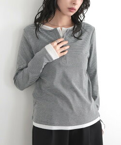 LIAN �{�[�_�[���u�w�����[�l�b�N�v���I�[�o�[ ���A�� �g�b�v�X �J�b�g�\�[�ET�V���c �O���[ �u���b�N �z���C�g�y���������z