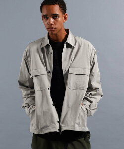 NUMERALS [NUMERALS]ALL-DAY COMFORT T400 CPO SHIRT �j�R�A���h �g�b�v�X ���̑��̃g�b�v�X �O���[ �u���b�N �l�C�r�[�y���������z