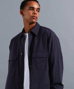 NUMERALS [NUMERALS]ALL-DAY COMFORT T400 CPO SHIRT �j�R�A���h �g�b�v�X ���̑��̃g�b�v�X �O���[ �u���b�N �l�C�r�[�y���������z