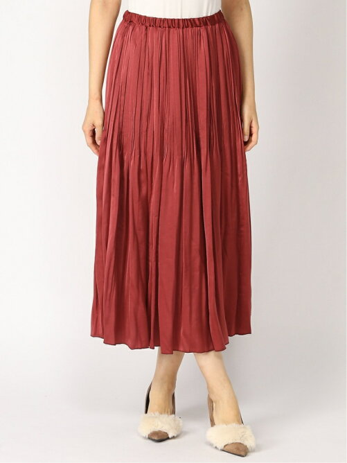 Elura ハナヤギプリーツスカート ロングスカート ウエストゴム 大きいサイズ ゆったり Rakuten Fashion 楽天ファッション 旧楽天ブランドアベニュー Bz7618