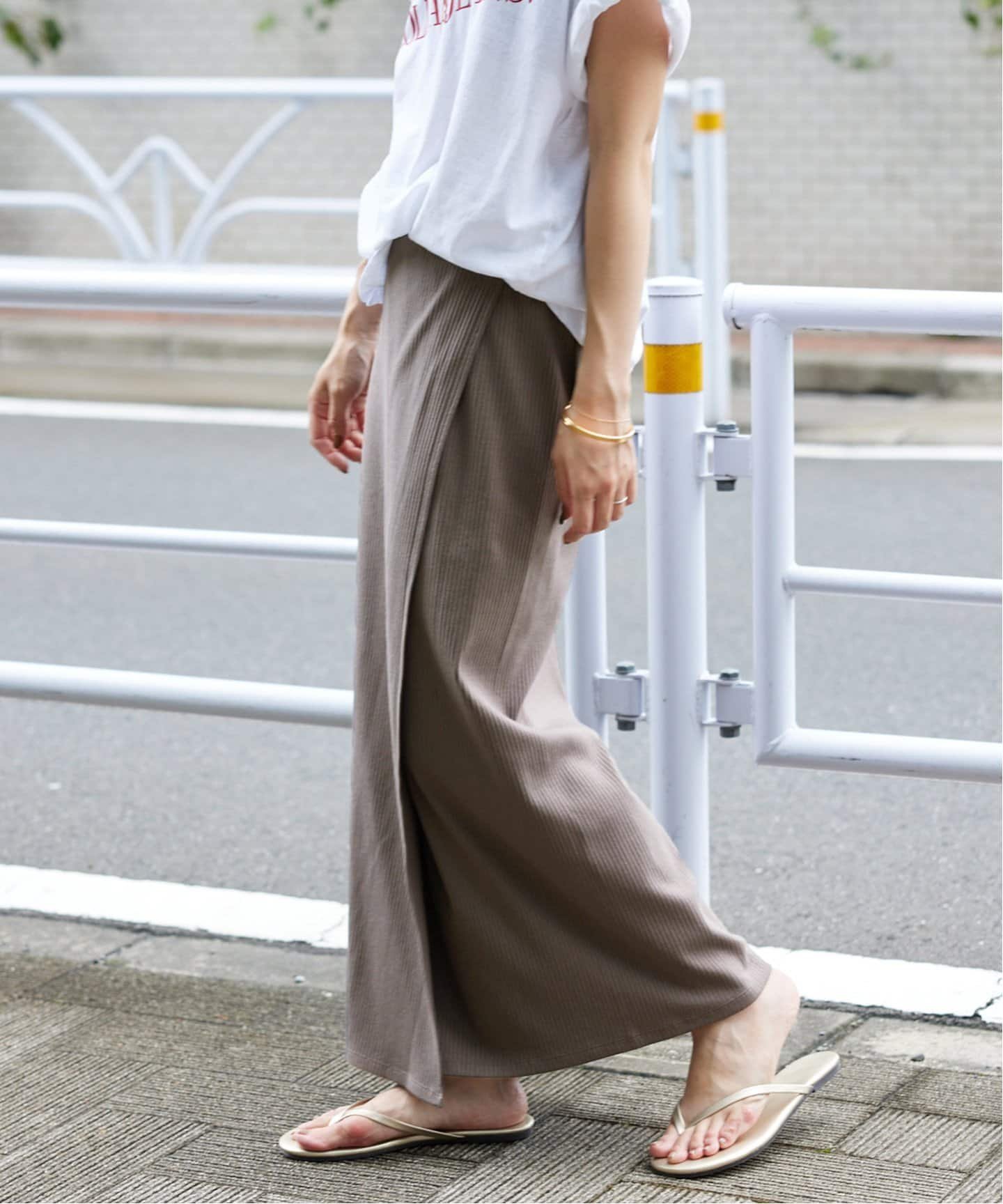 SLOBE IENA｜《追加予約》カットリブラップスカート | Rakuten Fashion 