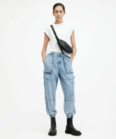 ALLSAINTS (W)MILA DENIM TROUSER オールセインツ パンツ ジーンズ・デニムパンツ ブルー【送料無料】