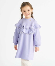 【SALE／50%OFF】apres les cours WEB限定 裏シャギーフリルワンピース エフオーオンラインストア ワンピース・ドレス ワンピース ピンク パープル ブラック