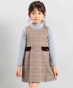 【SALE／50%OFF】BeBe 【お揃い】グレンチェックプリーツジャンパースカート(90~150cm) ベベ オンライン ストア ワン…