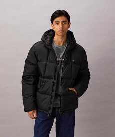 【SALE／50%OFF】Calvin Klein Jeans Calvin Klein Jeans/(U)【公式ショップ】 カルバンクライン ジャケット - シャイニーナイロンミドルフーデッドジャケット Calvin Klein Jeans 4RE597G カルバン・クライン ジャケット・アウター ダウンジャケット・ダウンベ【送料無料】