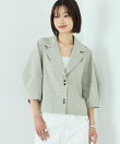 カラミチェック バルーンスリーブ シャツ / セットアップ対応 26SS