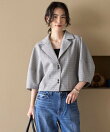 カラミチェック バルーンスリーブ シャツ / セットアップ対応 26SS
