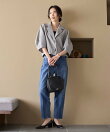 カラミチェック バルーンスリーブ シャツ / セットアップ対応 26SS