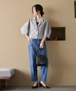カラミチェック バルーンスリーブ シャツ / セットアップ対応 26SS