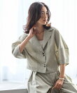 カラミチェック バルーンスリーブ シャツ / セットアップ対応 26SS